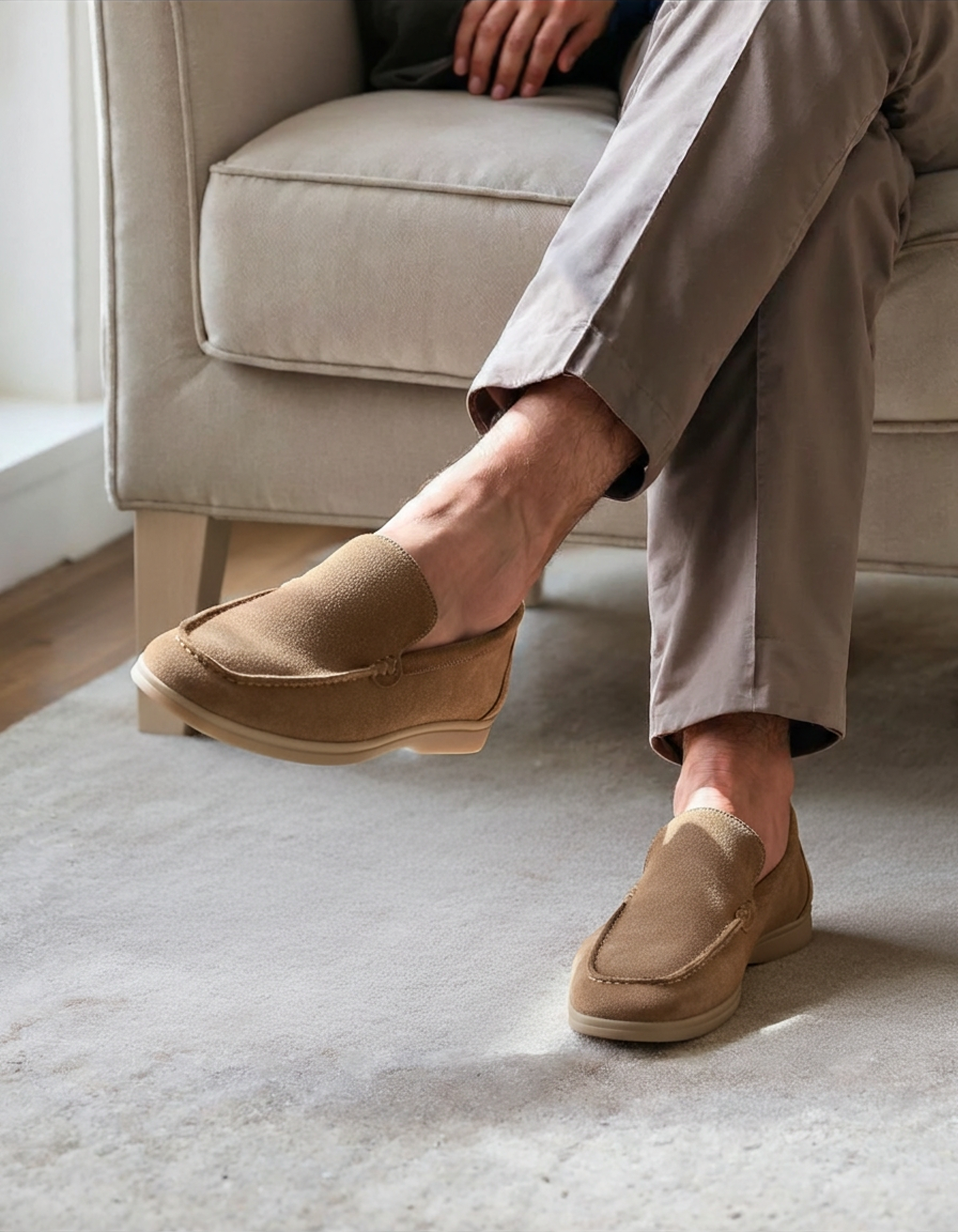Premium suede slippers