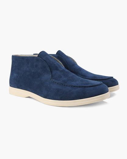 High suede slippers