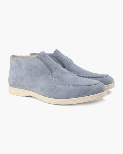 High suede slippers