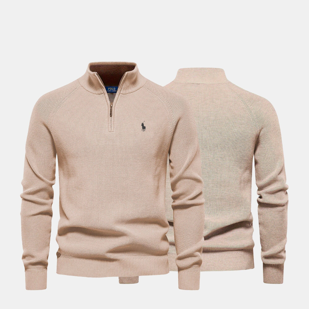 Men's R&L™ Zip Neck Sweater (Clearance)