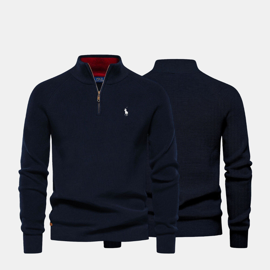 Men's R&L™ Zip Neck Sweater (Clearance)