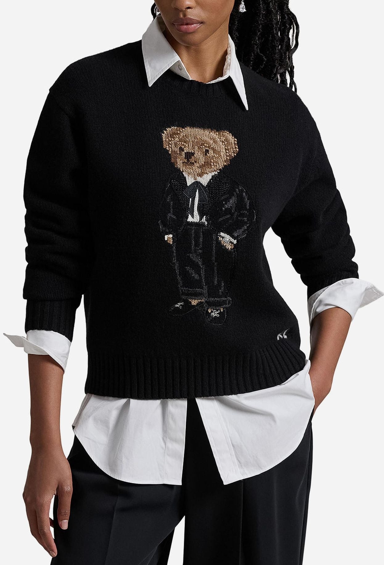 Sweater R&amp;L | Black Polo Bear 