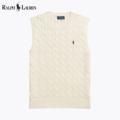 RL Cable-Knit Cotton Sweater Vest