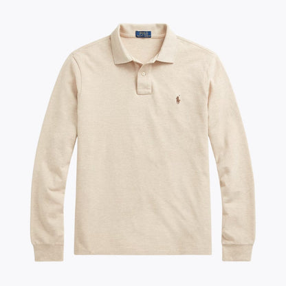 RL Mesh Long-Sleeve Polo Shirt
