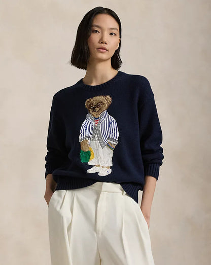 Sweater R&amp;L | Navy Blue Polo Bear 